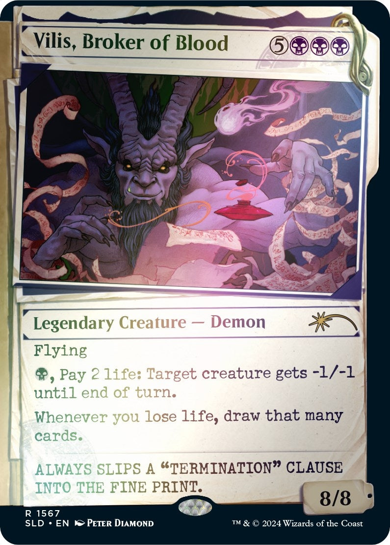 Image for Vilis, Broker of Blood (Rainbow Foil) (Secret Lair Drop Series) (1567) - Magic: The Gathering