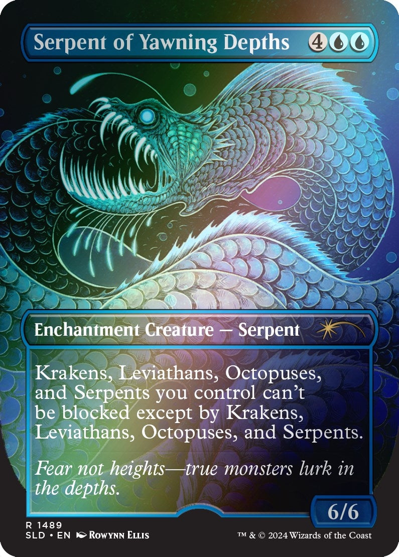 Image for Serpent of Yawning Depths (Rainbow Foil) (Secret Lair Drop Series) (1489) - Magic: The Gathering