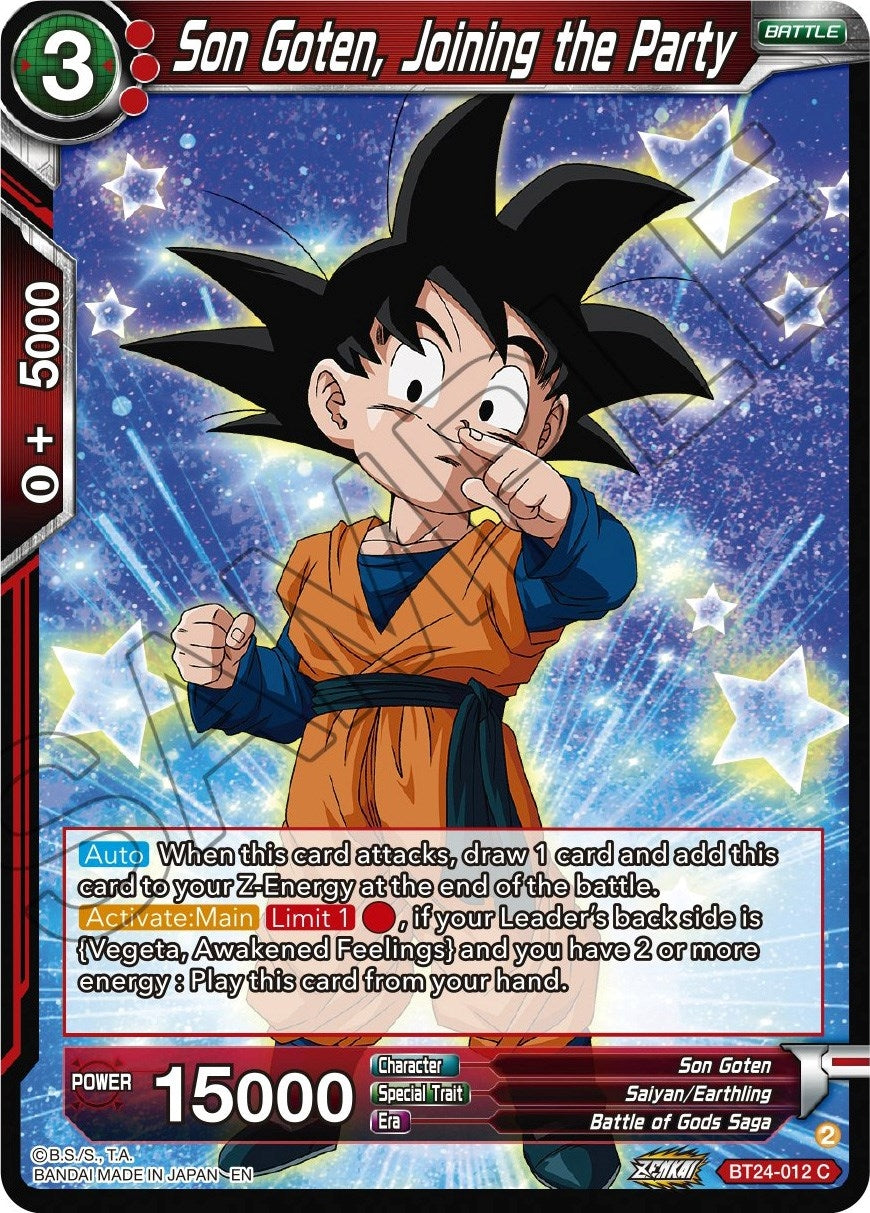 Image for Son Goten, Joining the Party (Beyond Generations) (BT24-012) - Dragon Ball Super: Masters