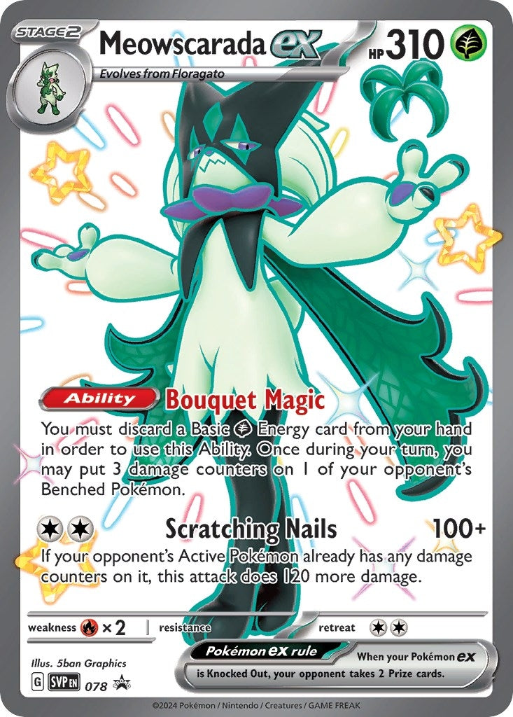Image for Meowscarada ex - 078 (SV: Scarlet & Violet Promo Cards) (078) - Pokemon
