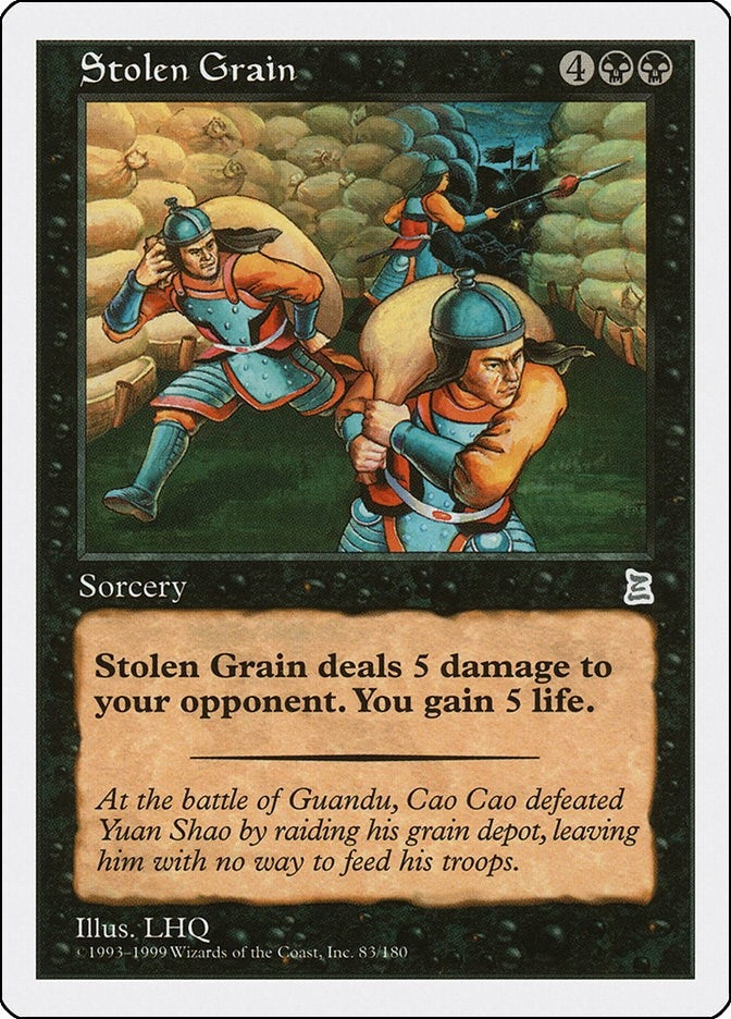 Image for Stolen Grain (Portal Three Kingdoms) (83) - Magic: The Gathering
