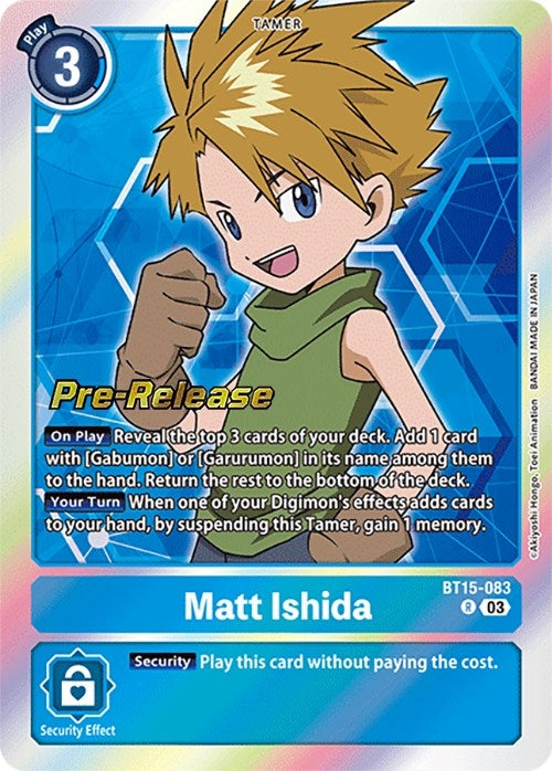 Image for Matt Ishida (BT15-083 R) (BT15_PR) - Digimon Card Game