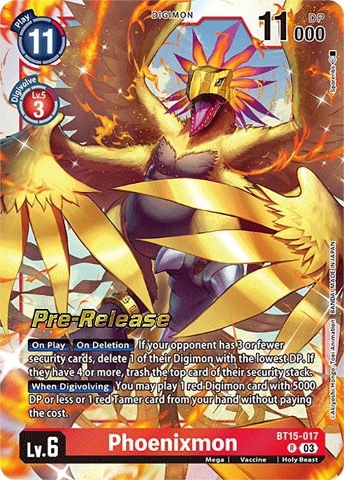 Image for Phoenixmon (BT15-017 R) (BT15_PR) - Digimon Card Game