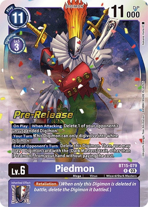 Image for Piedmon (BT15-079 R) (BT15_PR) - Digimon Card Game