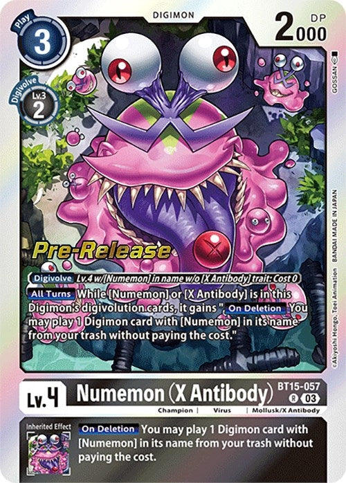 Image for Numemon (X Antibody) (BT15-057 R) (BT15_PR) - Digimon Card Game