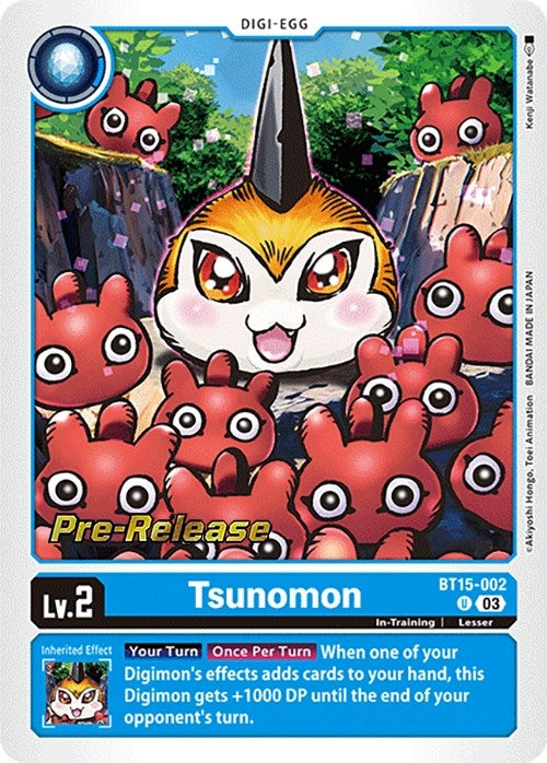 Image for Tsunomon (BT15-002 U) (BT15_PR) - Digimon Card Game