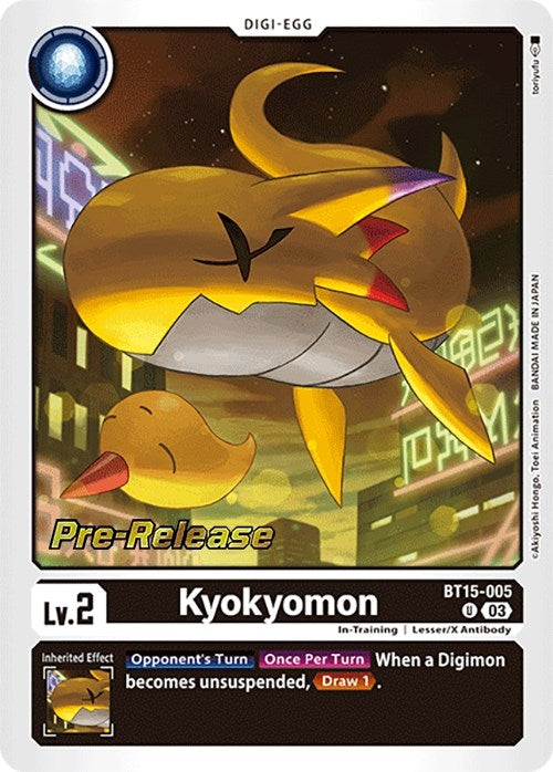 Image for Kyokyomon (BT15-005 U) (BT15_PR) - Digimon Card Game
