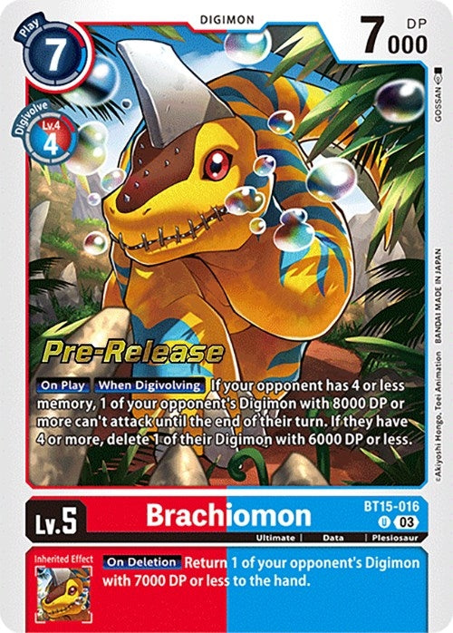 Image for Brachiomon (BT15-016 U) (BT15_PR) - Digimon Card Game