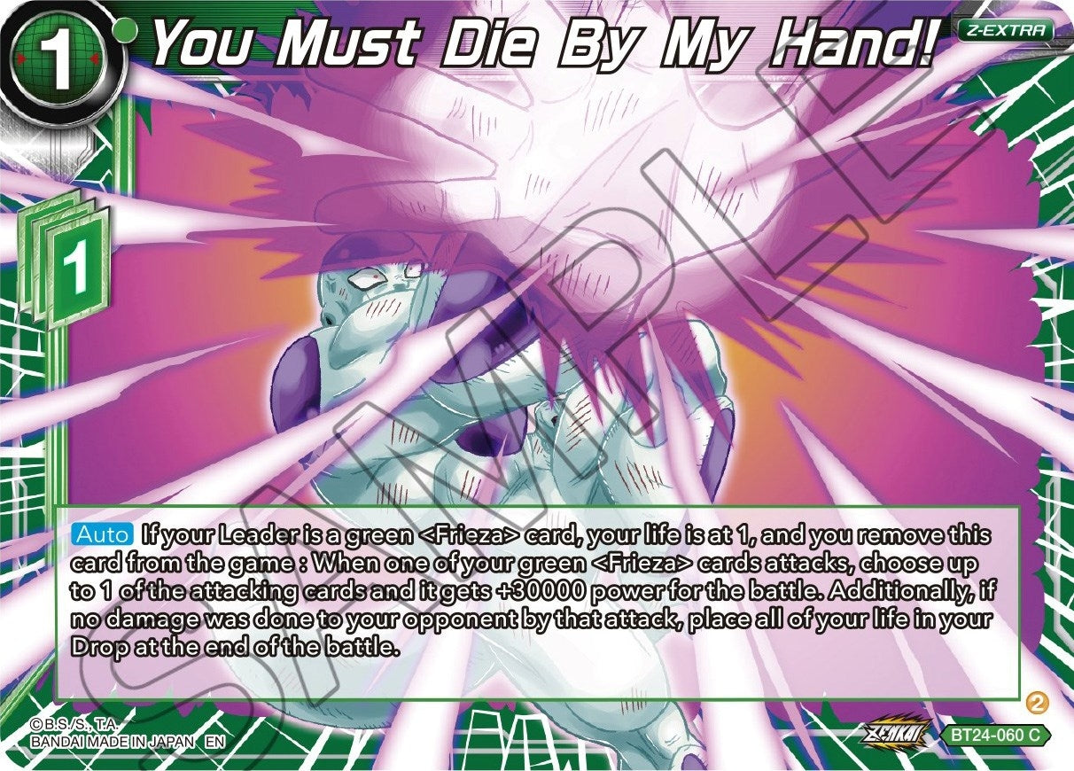 Image for You Must Die By My Hand! (Beyond Generations) (BT24-060) - Dragon Ball Super: Masters