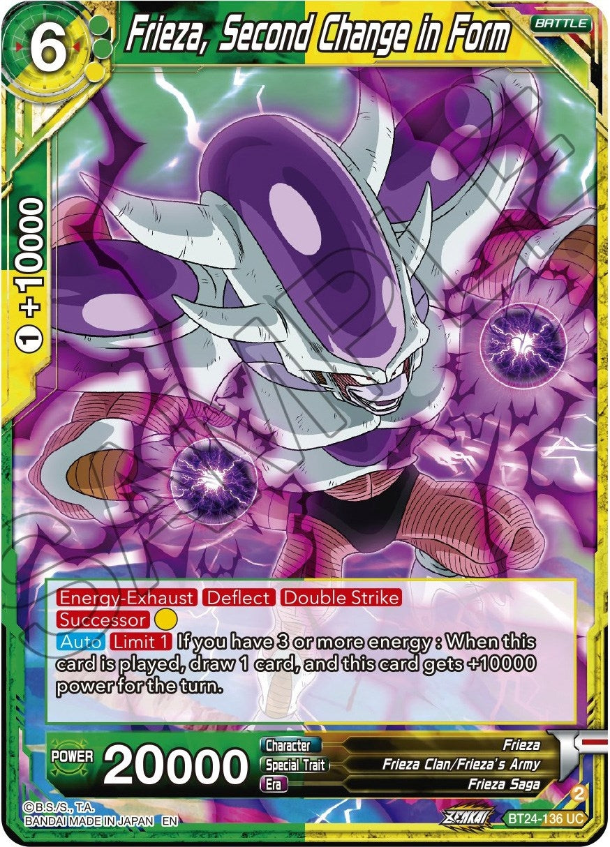 Image for Frieza, Second Change in Form (Beyond Generations) (BT24-136) - Dragon Ball Super: Masters