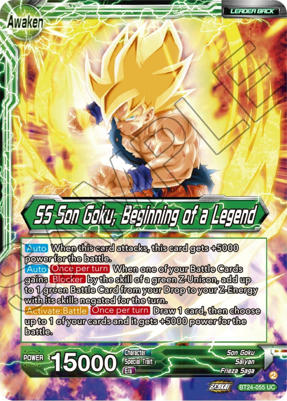 Image for Son Goku // SS Son Goku, Beginning of a Legend (Beyond Generations) (BT24-055) - Dragon Ball Super: Masters