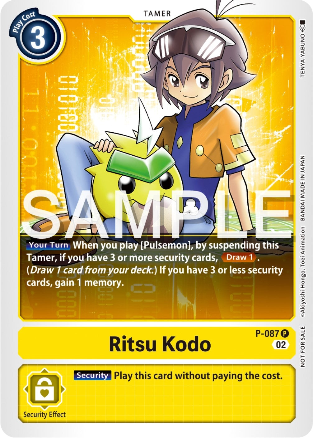 Image for Ritsu Kodo - P-087 (Exceed Apocalypse Pre-Release) (D-PR) (P-087 P) - Digimon Card Game