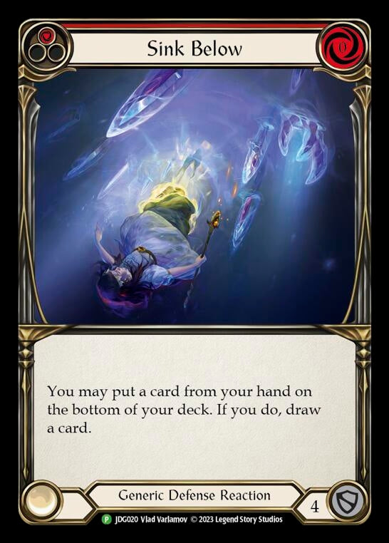 Image for Sink Below (Red) - JDG020 (Flesh and Blood: Promo Cards) (JDG020) - Flesh and Blood TCG