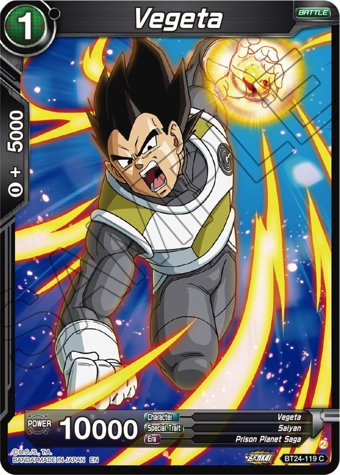 Image for Vegeta (Beyond Generations) (BT24-119) - Dragon Ball Super: Masters