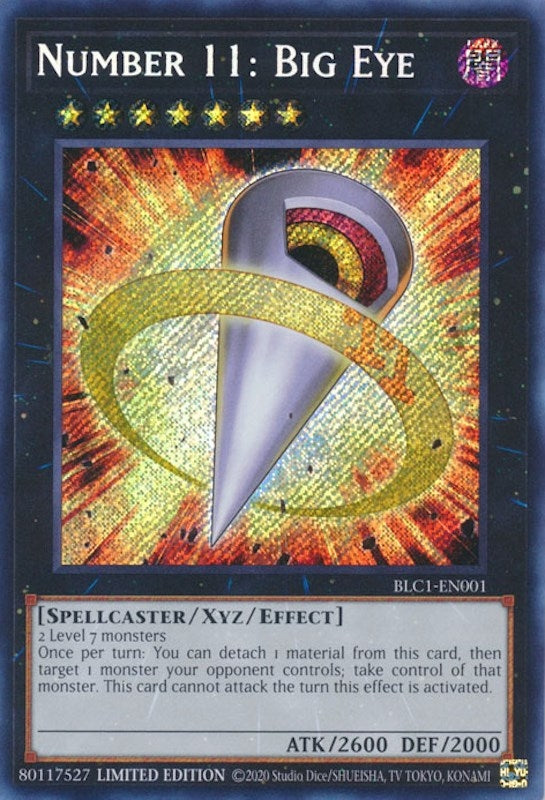Image for Number 11: Big Eye (Battles of Legend: Chapter 1) (BLC1-EN001) - YuGiOh
