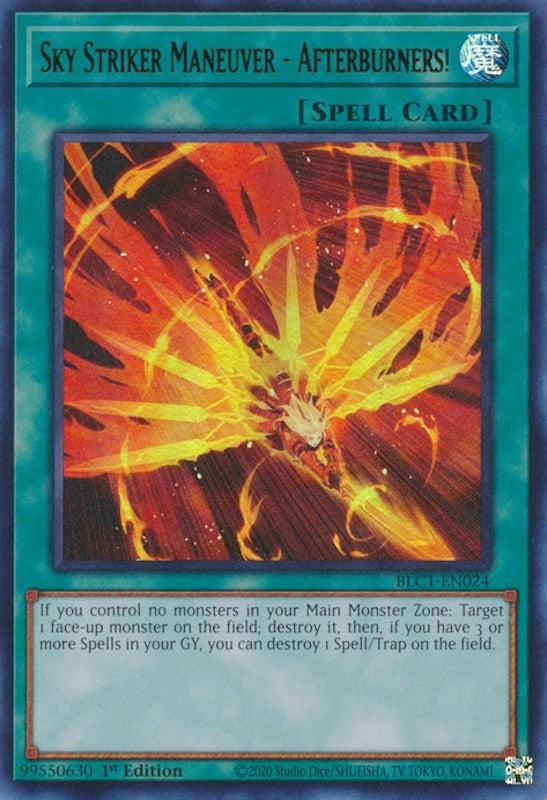 Image for Sky Striker Maneuver - Afterburners! (Battles of Legend: Chapter 1) (BLC1-EN024) - YuGiOh