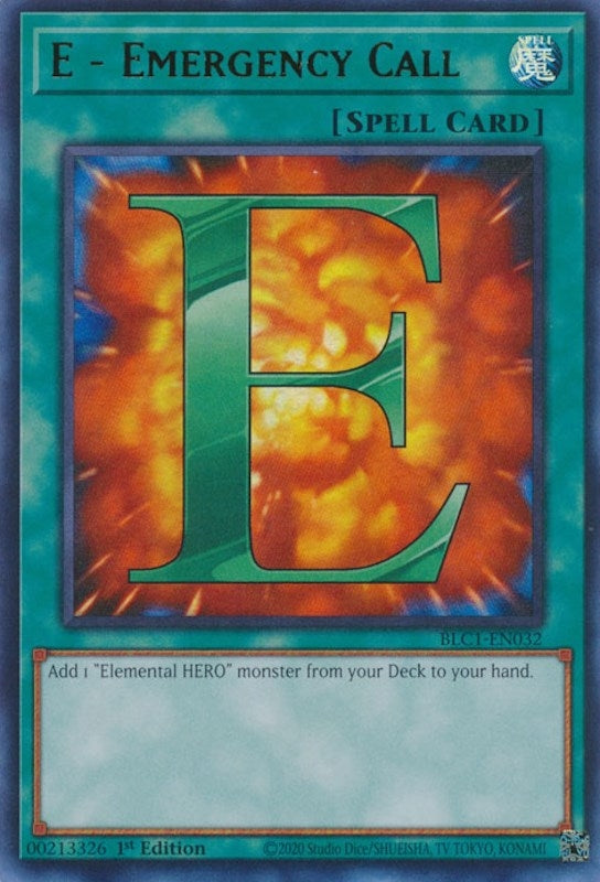 Image for E - Emergency Call (Battles of Legend: Chapter 1) (BLC1-EN032) - YuGiOh
