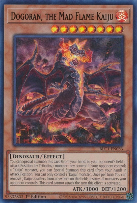 Image for Dogoran, the Mad Flame Kaiju (Battles of Legend: Chapter 1) (BLC1-EN033) - YuGiOh