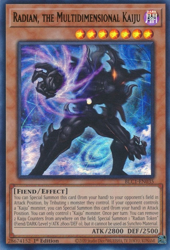 Image for Radian, the Multidimensional Kaiju (Battles of Legend: Chapter 1) (BLC1-EN035) - YuGiOh