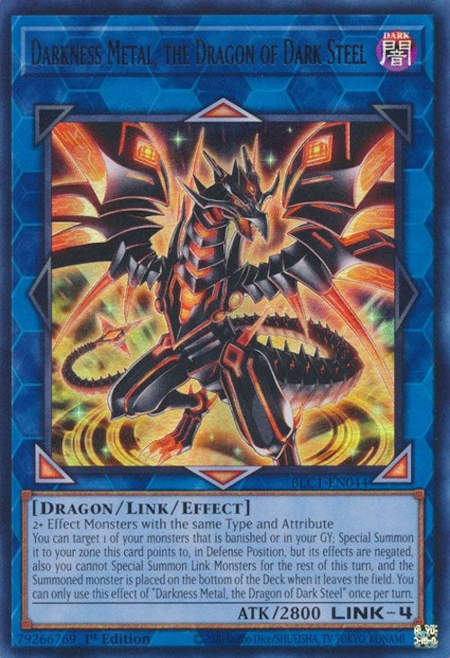 Image for Darkness Metal, the Dragon of Dark Steel (Battles of Legend: Chapter 1) (BLC1-EN044) - YuGiOh