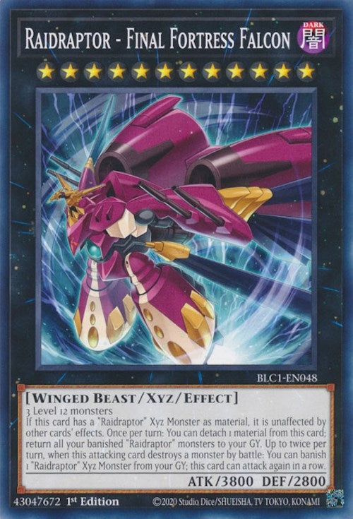 Image for Raidraptor - Final Fortress Falcon (Battles of Legend: Chapter 1) (BLC1-EN048) - YuGiOh