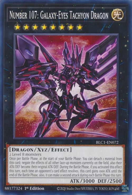 Image for Number 107: Galaxy-Eyes Tachyon Dragon (Battles of Legend: Chapter 1) (BLC1-EN072) - YuGiOh