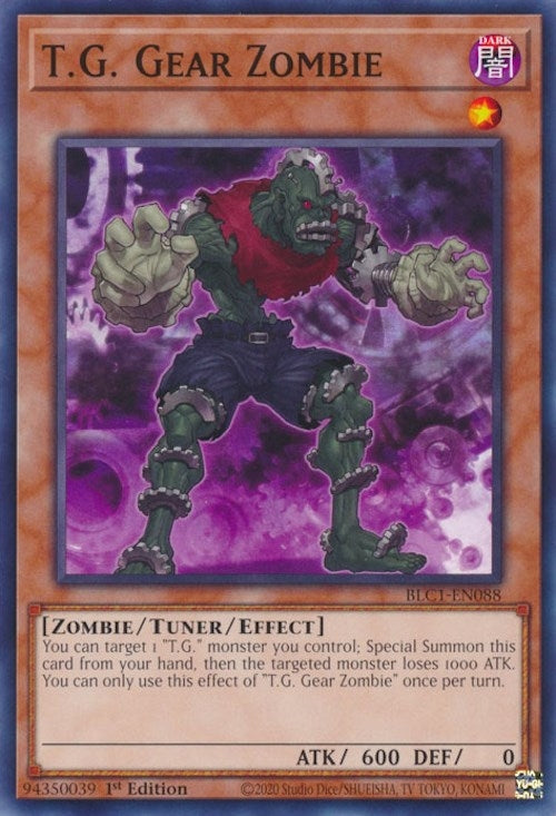Image for T.G. Gear Zombie (Battles of Legend: Chapter 1) (BLC1-EN088) - YuGiOh