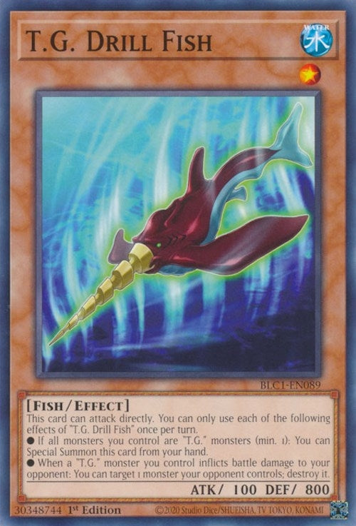 Image for T.G. Drill Fish (Battles of Legend: Chapter 1) (BLC1-EN089) - YuGiOh