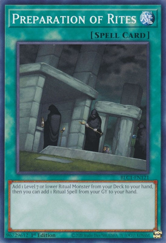 Image for Preparation of Rites (Battles of Legend: Chapter 1) (BLC1-EN121) - YuGiOh
