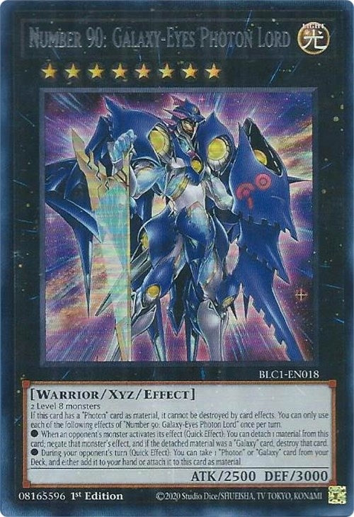 Image for Number 90: Galaxy-Eyes Photon Lord (Silver) (Battles of Legend: Chapter 1) (BLC1-EN018) - YuGiOh