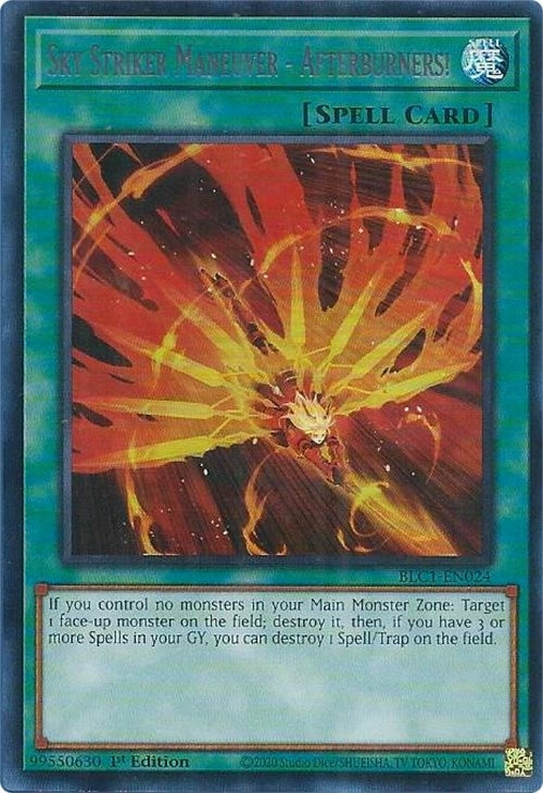 Image for Sky Striker Maneuver - Afterburners! (Silver) (Battles of Legend: Chapter 1) (BLC1-EN024) - YuGiOh