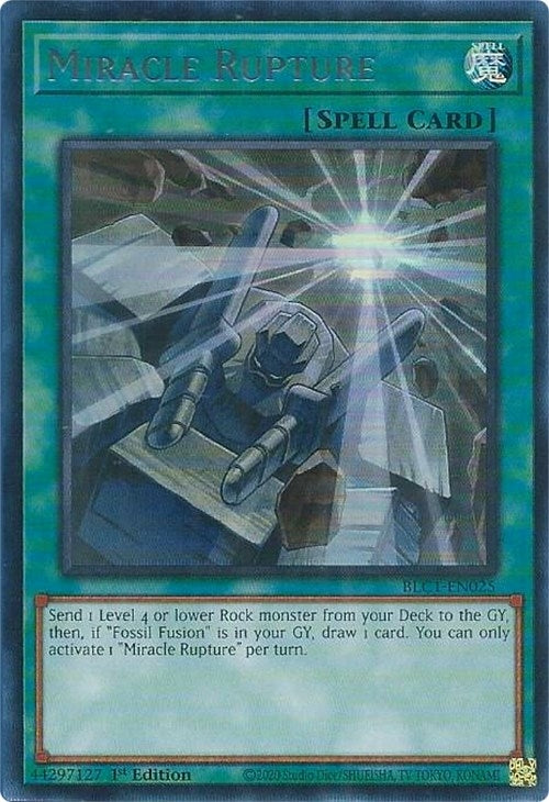 Image for Miracle Rupture (Silver) (Battles of Legend: Chapter 1) (BLC1-EN025) - YuGiOh