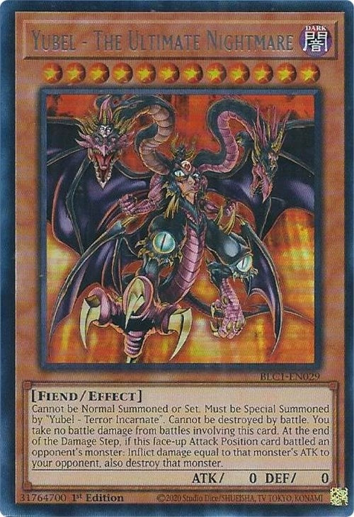 Image for Yubel - The Ultimate Nightmare (Silver) (Battles of Legend: Chapter 1) (BLC1-EN029) - YuGiOh
