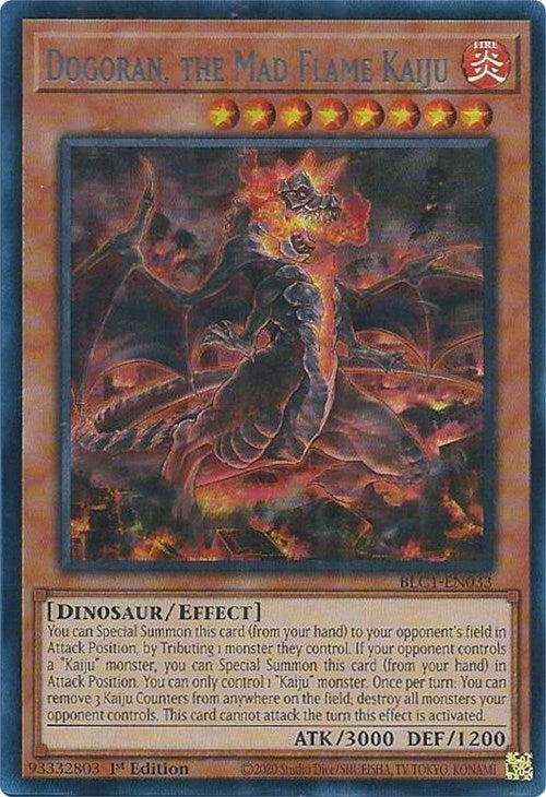 Image for Dogoran, the Mad Flame Kaiju (Silver) (Battles of Legend: Chapter 1) (BLC1-EN033) - YuGiOh
