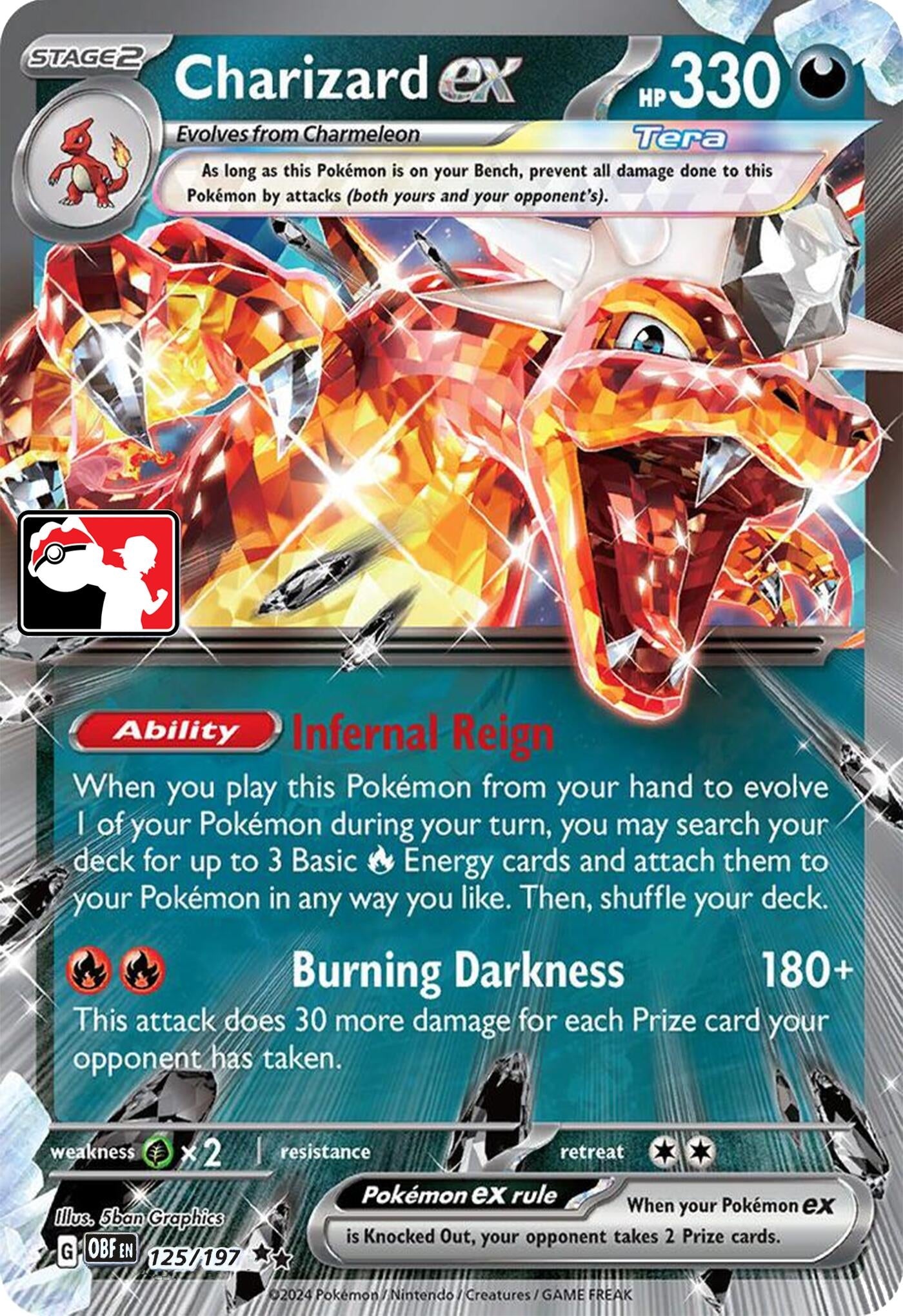 Image for Charizard ex (Prize Pack Series Cards) (125/197) - Pokemon