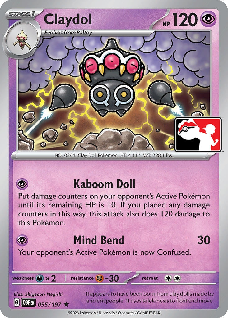 Image for Claydol (Prize Pack Series Cards) (095/197) - Pokemon