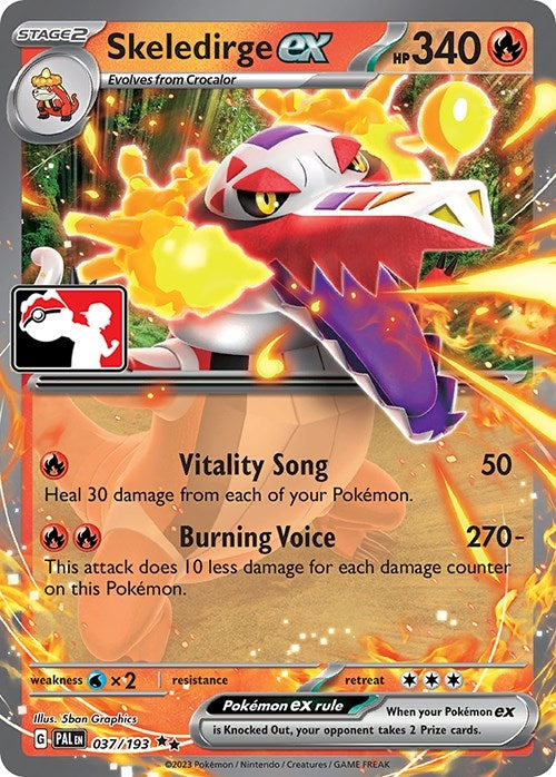 Image for Skeledirge ex (Prize Pack Series Cards) (037/193) - Pokemon