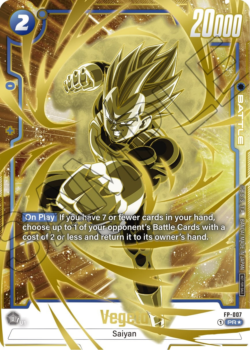 Image for Vegeta - FP-007 (Gold) (Fusion World Promotion Cards and Packs) (FP-007) - Dragon Ball Super: Fusion World