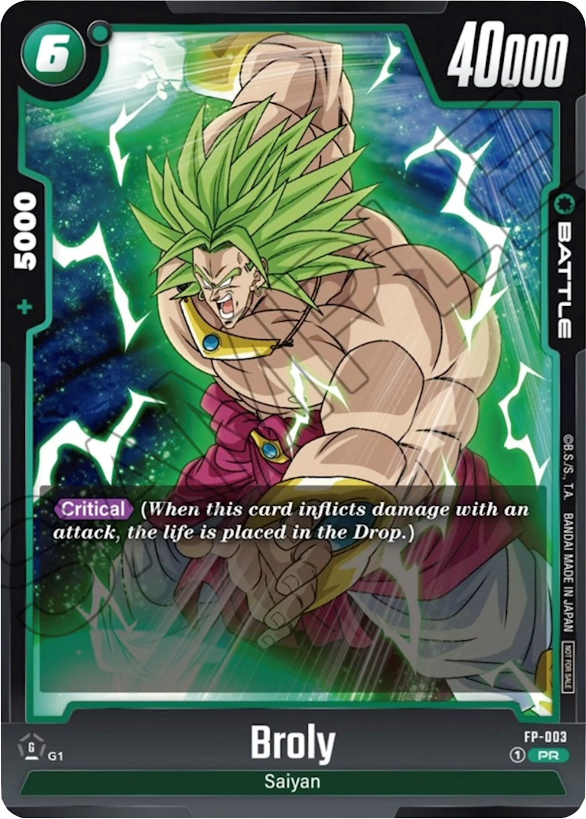 Image for Broly - FP-003 (Fusion World Promotion Cards and Packs) (FP-003) - Dragon Ball Super: Fusion World