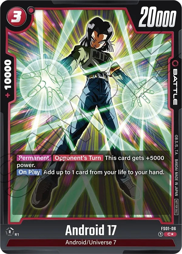 Image for Android 17 (Tournament Pack 01) (Tournament and Championship Promos) (FS01-06) - Dragon Ball Super: Fusion World