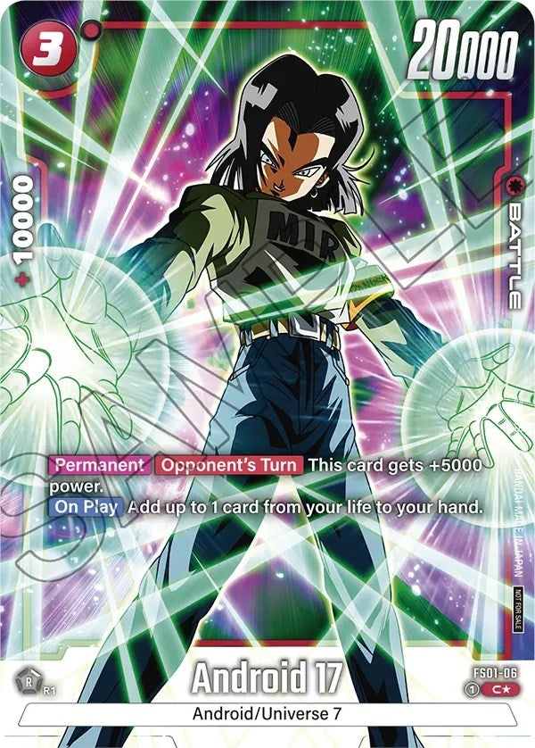 Image for Android 17 (Tournament Pack -Winner- 01) (Tournament and Championship Promos) (FS01-06) - Dragon Ball Super: Fusion World