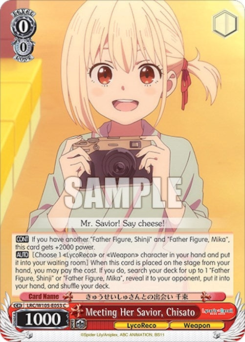 Image for Meeting Her Savior, Chisato (Lycoris Recoil) (LRC/W105-E053 C) - Weiss Schwarz