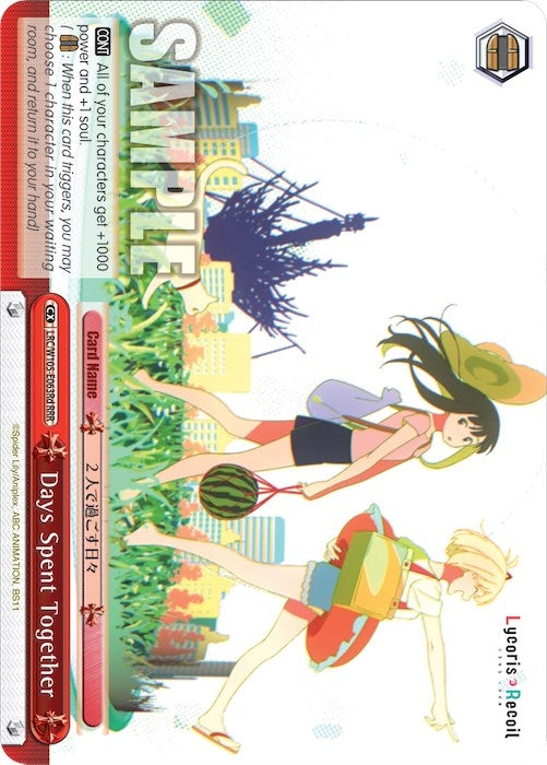 Image for Days Spent Together (d) (RRR) (Lycoris Recoil) (LRC/W105-E063Rd RRR) - Weiss Schwarz