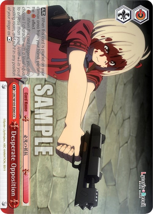 Image for Desperate Opposition (Lycoris Recoil) (LRC/W105-E065 CC) - Weiss Schwarz
