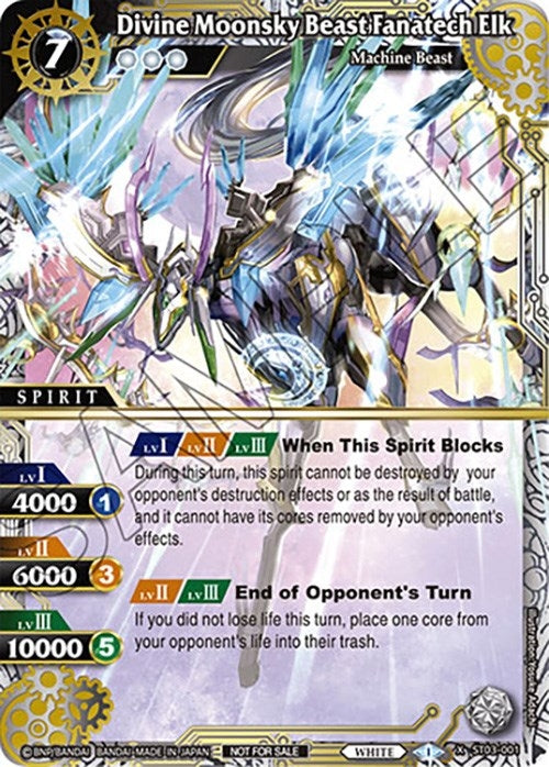 Image for Divine Moonsky Beast Fanatech Elk (Finalist Card Set Vol. 4) (Launch & Event Promos) (ST03-001) - Battle Spirits Saga