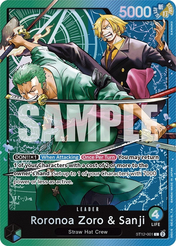 Image for Roronoa Zoro & Sanji (Starter Deck 12: Zoro and Sanji) (ST12-001) - One Piece Card Game