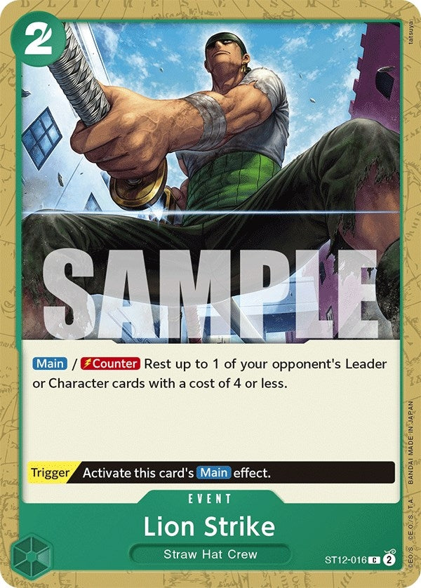 Image for Lion Strike (Starter Deck 12: Zoro and Sanji) (ST12-016) - One Piece Card Game
