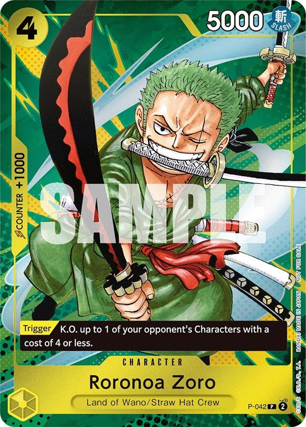 Image for Roronoa Zoro (Event Pack Vol. 3) (One Piece Promotion Cards) (P-042) - One Piece Card Game