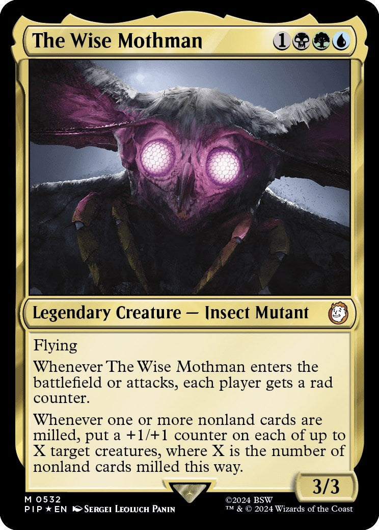 Image for The Wise Mothman (Surge Foil) (Universes Beyond: Fallout) (532) - Magic: The Gathering
