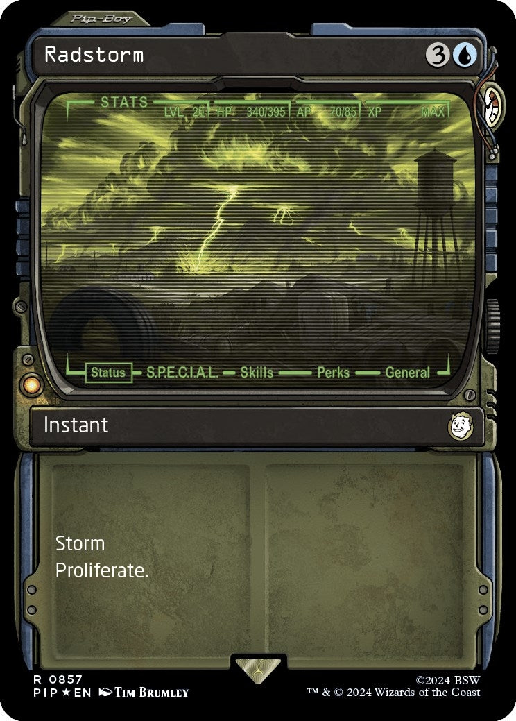 Image for Radstorm (Showcase) (Surge Foil) (Universes Beyond: Fallout) (857) - Magic: The Gathering